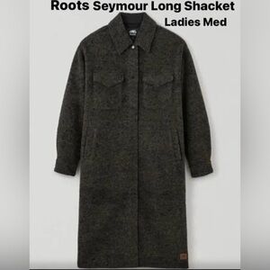 Roots Seymour Women's Dark Gray Shacket,